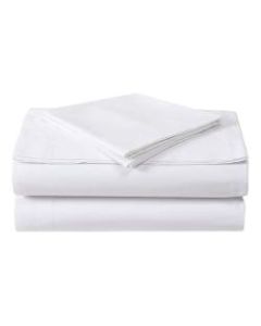 1888 Mills Dependability Queen Flat Sheets, 90in x 110in, White, Pack Of 12 Sheets