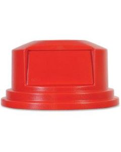 Rubbermaid Commercial 55-gal Brute Container Dome Top - Dome - Plastic - 1 Carton - Red