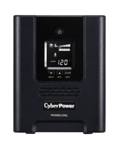 CyberPower PR3000LCDSL Smart App Sinewave UPS Systems - 3000VA/2700W, 120 VAC, NEMA L5-30P, Mini-Tower, Sine Wave, 7 Outlets, LCD, PowerPanel Business, $375000 CEG, 3YR Warranty
