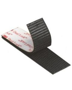 3M Dual Lock Reclosable Fastener Tape, SJ3552, 1in x 150ft, Black, Pack Of 2