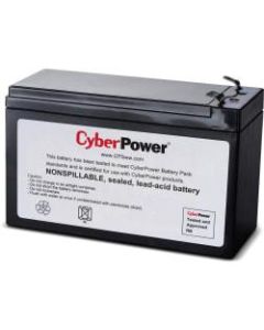 CyberPower RB1280 Replacement Battery Cartridge - 1 X 12 V / 8 Ah Sealed Lead-Acid Battery, 18MO Warranty