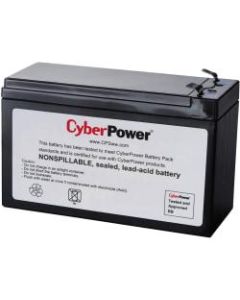 CyberPower RB1290 Replacement Battery Cartridge - 1 X 12 V / 9 Ah Sealed Lead-Acid Battery, 18MO Warranty