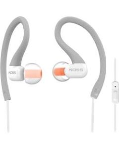 Koss FitSeries KSC32i Earset - Stereo - Mini-phone (3.5mm) - Wired - 16 Ohm - 15 Hz - 20 kHz - Over-the-ear, Earbud - Binaural - In-ear - 3.94 ft Cable - Gray, Orange