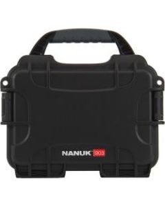 Nanuk 903 Storage Case - Internal Dimensions: 7.40in Length x 4.90in Width x 3.10in Height - External Dimensions: 9.1in Length x 6.8in Width x 3.8in Height - 4 lb - 1.80 quart - Latch Closure - Rugged - Stackable