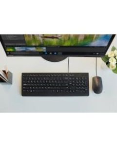 Lenovo Essential Wired Combo - Keyboard and mouse set - USB - US - for IdeaPad 1 15; ThinkBook 15p G2 ITH; ThinkCentre M75s Gen 2; M90; V14 G2 IJL; V15 G2 IJL