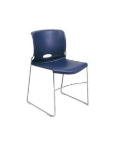 HON Olson Stacker Chairs, 30-5/8inH x 19-1/8inW x 21-5/8inD, Blue, Set Of 4