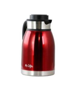 Mr. Coffee Colwyn 60 Oz Thermal Coffee Pot, Red/Black