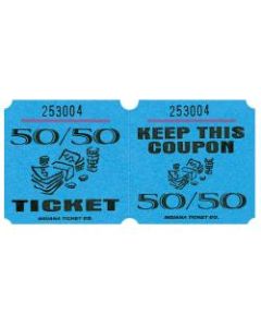 Amscan 50/50 Ticket Roll, Blue, Roll Of 1,000 Tickets