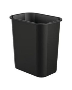 Suncast Commercial Desk-Side Rectangular Resin Trash Cans, 3 Gallons, Black, Pack Of 12 Trash Cans