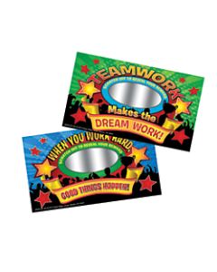 Eureka Scratch-Off Rewards, Sports, 4in x 7 1/2in, Pack Of 24