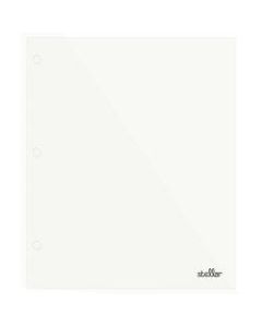Office Depot Brand Stellar Laminated Paper Folder, Letter Size, White