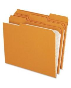 Pendaflex Reinforced 1/3-Cut Top-Tab Colored File Folders, Letter Size, Orange, Box of 100 Folders