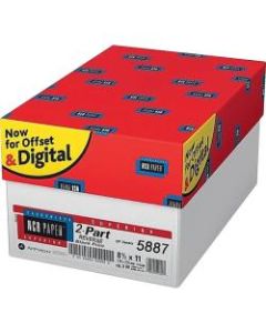 NCR Paper Superior Carbonless Bond Paper, Letter Size (8-1/2in x 11in), 92 Brightness, 20 Lb, Canary/White, 500 Sheets Per Ream, Case Of 5 Reams