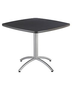 Iceberg CafeWorks Cafe Table, Square, 30inH x 36inW, Graphite