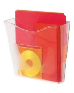 deflecto Euro-Style DocuPocket Portrait Wall File, 10 1/4 x 10 x 4, Clear