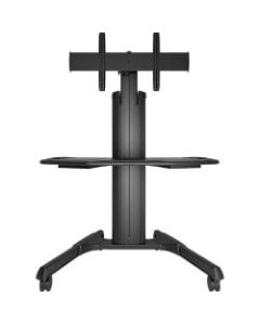 Chief Large FUSION Manual Height Adjustable Mobile Car - 47.8in Width x 32in Depth x 77.9in Height - Black - For 1 Devices
