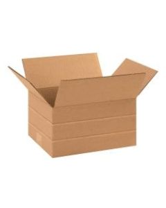 Office Depot Brand Multi-Depth Corrugated Boxes, 10in x 8in x 6in, Kraft, Bundle Of 25 Boxes