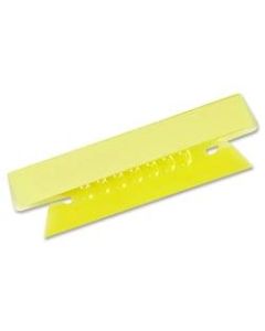 Oxford Soft Flexible Color Tabs, 3 1/2in, 1/3 Cut, Yellow, Pack Of 25