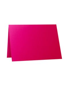 LUX Folded Cards, A1, 3 1/2in x 4 7/8in, Hottie Pink, Pack Of 50