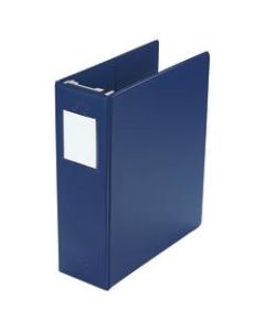 Wilson Jones Hanging 3-Ring Binder, 2in Square Rings, Blue