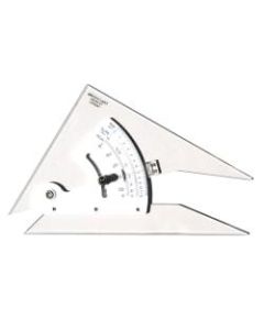 Pacific Arc Adjustable Acrylic Triangle, 8in, Topaz