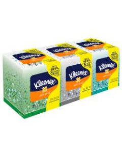 Kleenex Boutique Antiviral 3-Ply Facial Tissues, White, 68 Tissues Per Box, Pack Of 3 Boxes