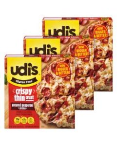 UDIs Pepperoni Pizza 12 Inch, 18.36 oz, 3 Count