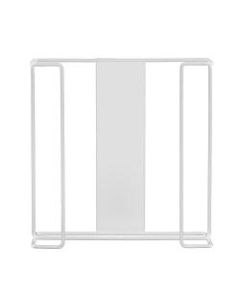 Alpine Double-Box Wire Glove Dispenser, 10-1/2inH x 10-3/4inW x 3-13/16inD, White
