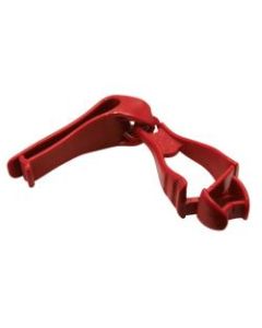 Ergodyne Squids 3405 Glove Grabbers With Belt Clips, Red, Pack Of 6 Grabbers
