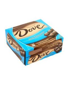 Dove Milk Chocolate Bars, 1.44 Oz, Box Of 18 Bars