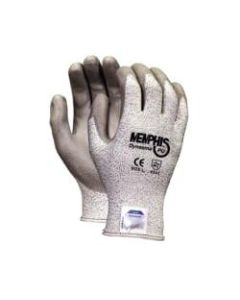 Memphis Glove Dyneema Polyurethane Gloves, Large, White/Gray