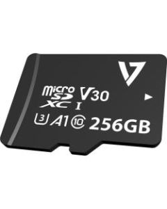 V7 VPMD256GU3 256 GB Class 10/UHS-III (U3) microSDXC - 95 MB/s Read - 30 MB/s Write - 5 Year Warranty