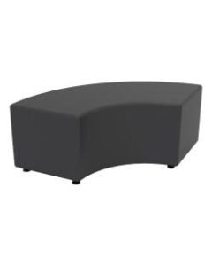 Marco Group Sonik 36in Curved Bench, Charcoal Gray