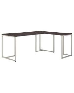 kathy ireland Office by Bush Business Furniture Method 72inW L-Shaped Desk With 30inW Return, Storm Gray, Standard Delivery