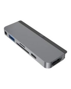 HyperDrive HD319B-GRAY Docking Station - for Tablet - 60 W - USB Type C - 3 x USB Ports - USB Type-C - HDMI - Audio Line In - Audio Line Out - Wired