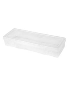 IRIS Large Modular Supply Cases, 13-1/2in x 5-1/4in x 2-1/2in, Clear, Pack Of 10 Cases
