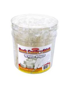 Espeez Rock Candy Sticks, 7in, Clear White, Pack Of 36