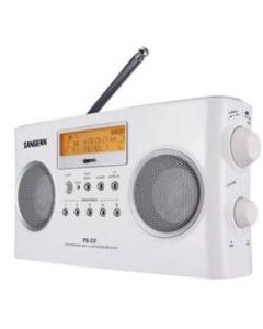 Sangean PR-D5 Digital Portable Radio Tuner - LCD Display - 6 x AA
