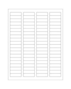 Office Depot Brand Inkjet/Laser Labels, LL109, Rectangular, 1 3/4in x 1/2in, White, Case Of 8,000