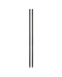 Honey-Can-Do Steel Shelving Support Poles, 72in x 1in, Black, Pack Of 2
