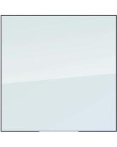 U Brands Non-Magnetic Glass Dry Erase Board, 36in X 36in, Frosted White Surface, Aluminum Frame with White Finish