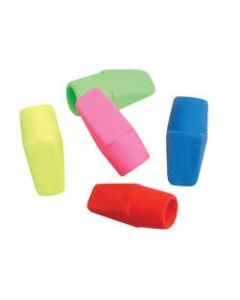 J.R. Moon Pencil Co. Cap Erasers, 1in x 1/2in, Assorted Colors, 144 Erasers Per Pack, Set Of 5 Packs
