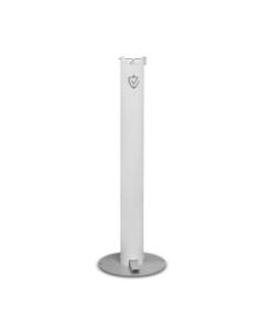 Control Group Shield Pedal-Activated Hand Sanitizer Stand, 39-5/16inH x 13inW x 4inD, White