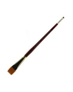 Grumbacher Goldenedge Oil and Acrylic Brush, Size 12, Bright Bristle, Synthetic, Red