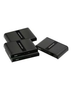 IOGEAR GPLHDPROK3 HDMI Over Powerline PRO Kit with 2 Additional Receivers - Video/audio extender - HDMI - over powerline - up to 984 ft