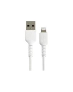 StarTech.com 6 inch/15cm Durable White USB-A to Lightning Cable, Rugged Heavy Duty Charging/Sync Cable for Apple iPhone/iPad MFi Certified