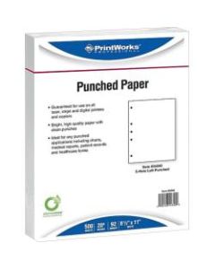 Paris Printworks Professional Multipurpose Paper, Letter Size (8-1/2in x 11in), 92 Brightness, 20 Lb, White, 500 Sheets Per Ream, Carton Of 5 Reams