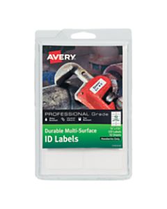 Avery Permanent Durable Multi-Surface ID Labels, 61521, 3/4in x 1 3/4in, White, Pack Of 120