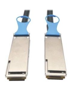 Tripp Lite QSFP28 to QSFP28 100GbE Passive DAC Copper InfiniBand Cable QSFP-100G-CU1M Compatible (M/M), 1 m (3 ft) - InfiniBand for Network Device - 12.50 GB/s - 1 x QSFP+ Male Network - 1 x QSFP+ Male Network - Black