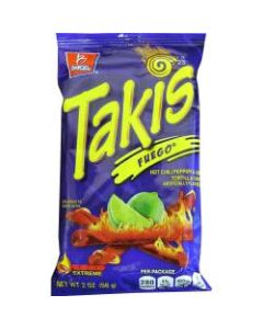 Takis Fuego Rolled Tortilla Chips - Hot Chili Pepper & Lime - 1 - 1.98 oz - 42 / Carton
